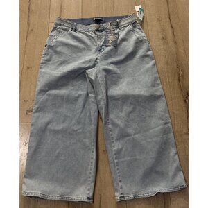 NWT! Democracy Ab Solution Skyrise Crop Wide Leg w/ Tulip Hem Jeans Size 16W